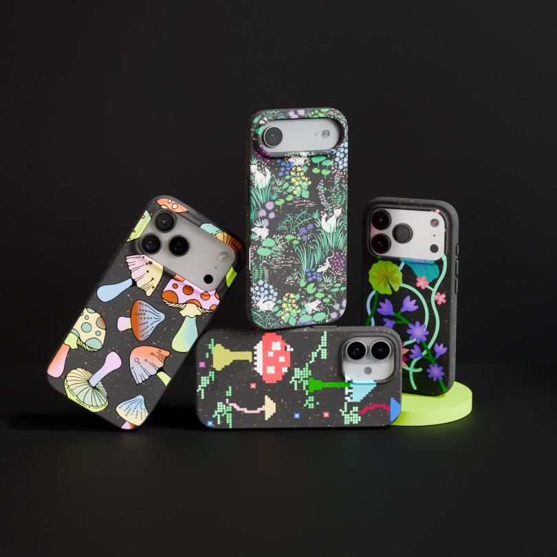 MUSHROOM-PARTY_IP16PLUS_Black