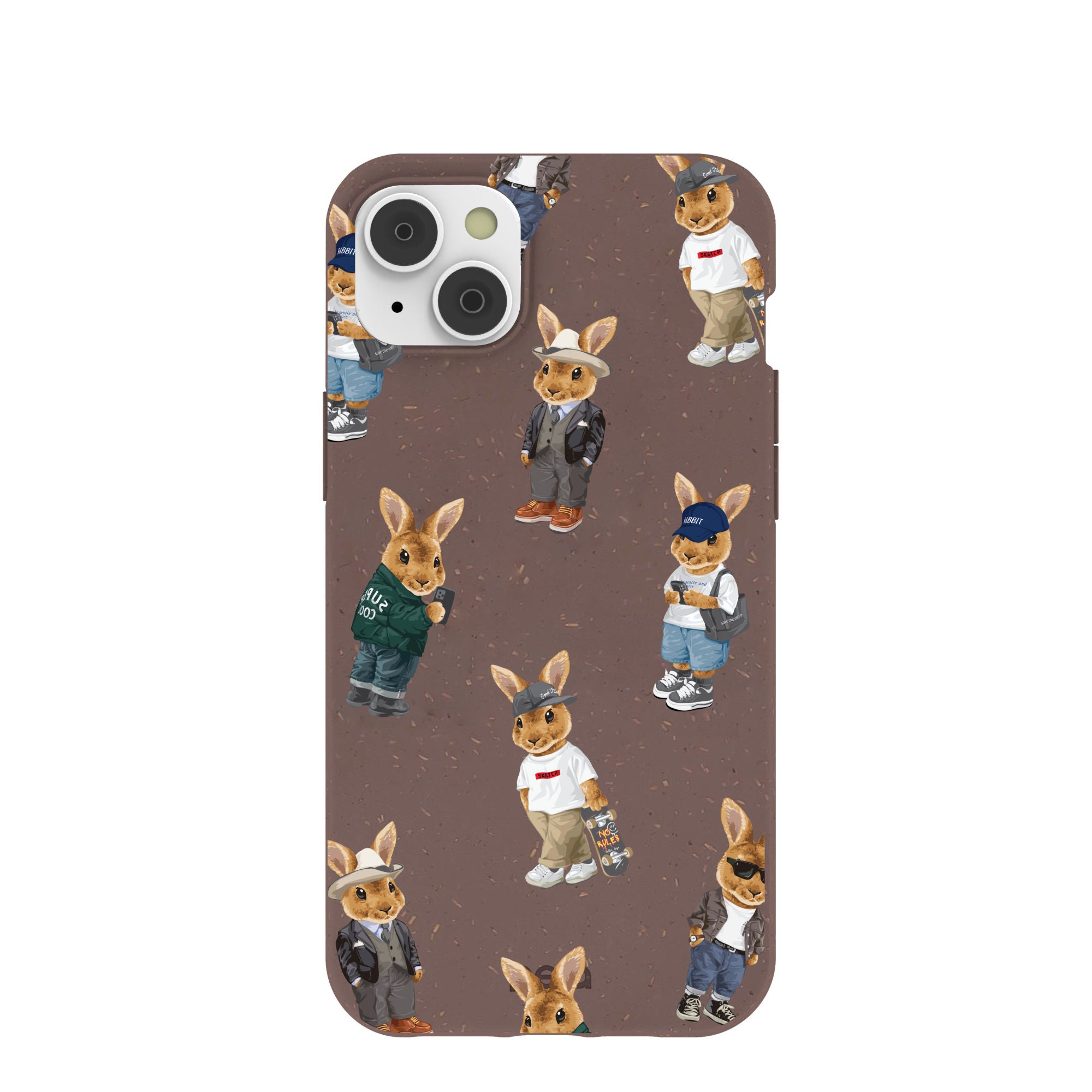 RABBIT-FRIENDS_IP14PLUS_ChocolateBrown
